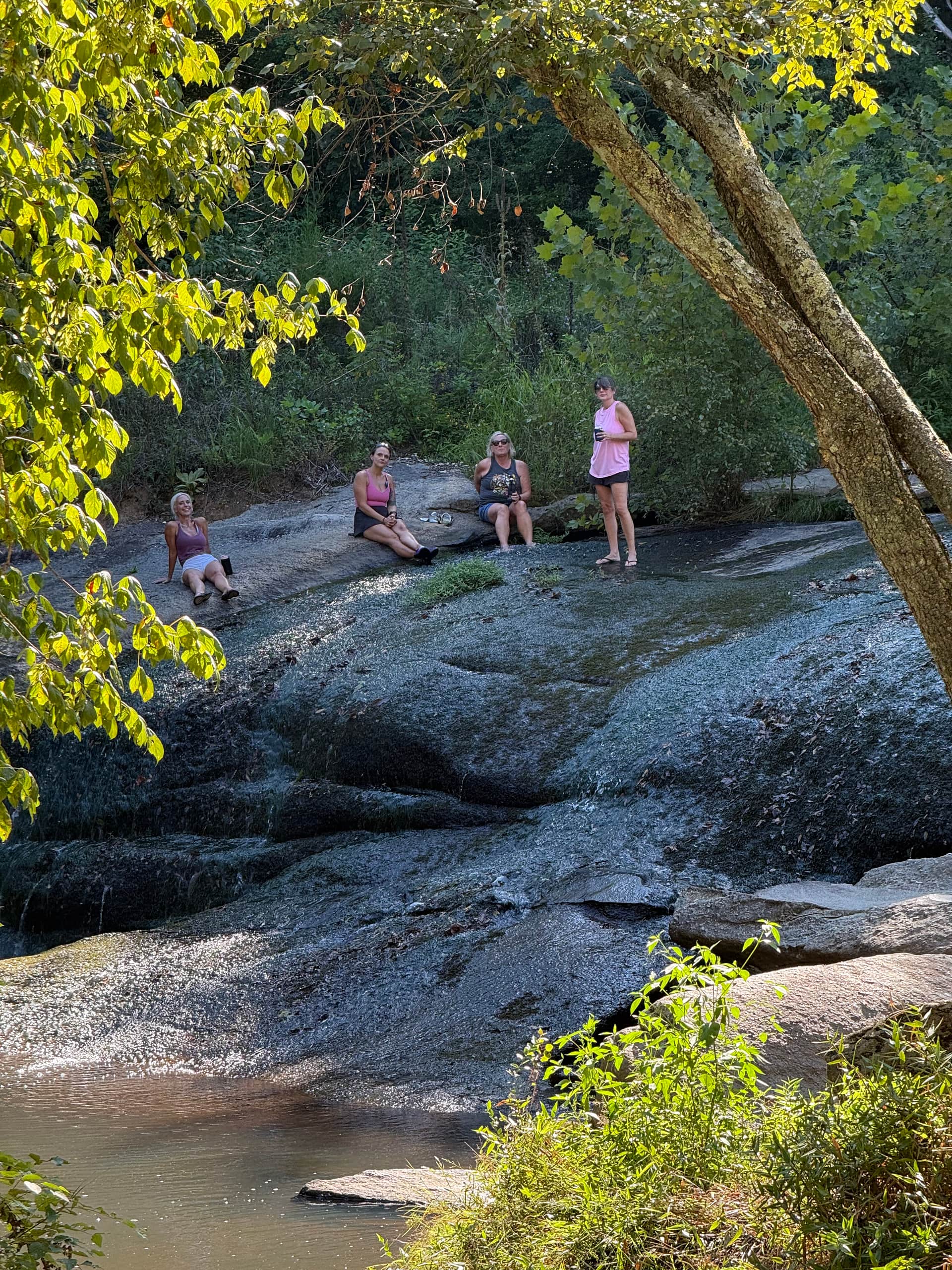 Waterfall camping close to CLT