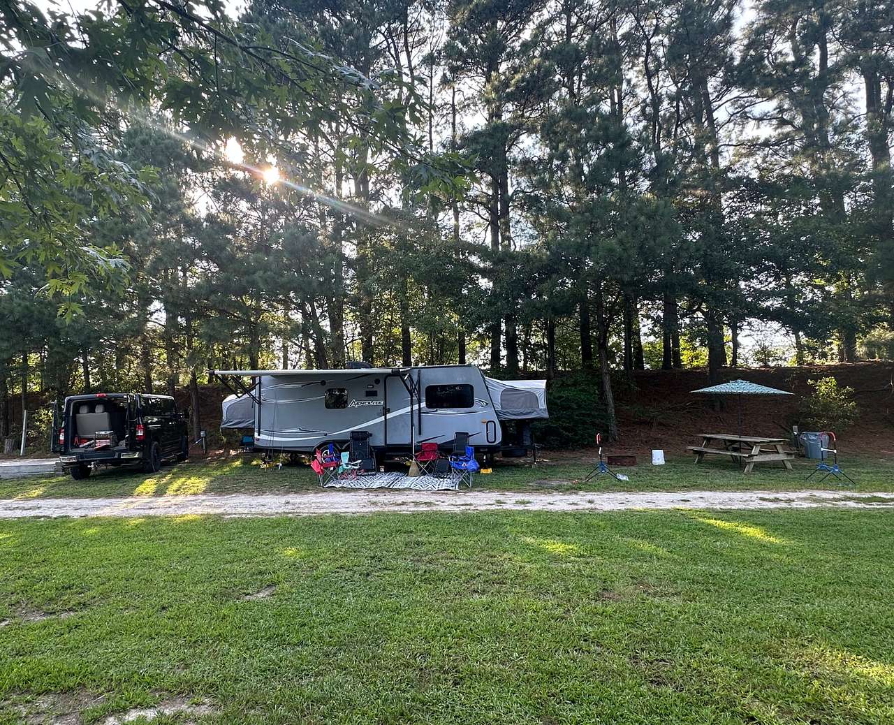 The perfect setup for our camper! 