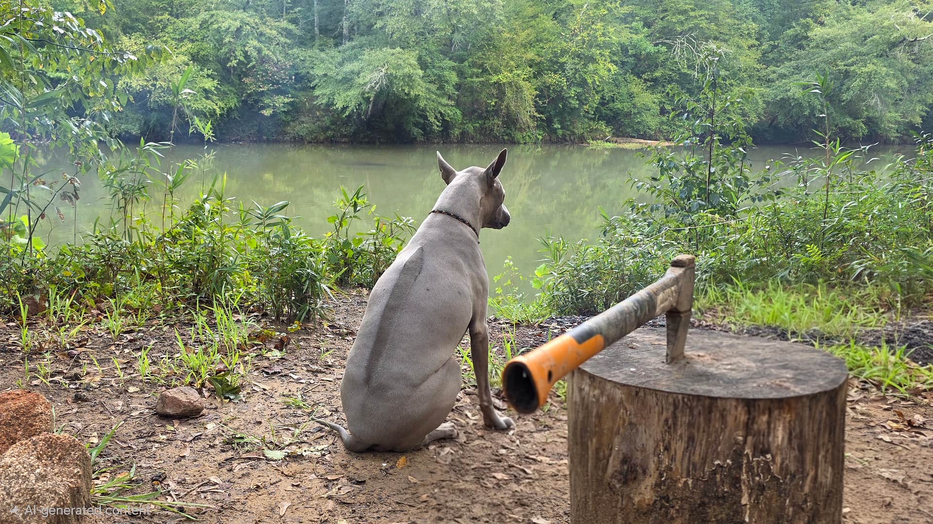 Camp Guardian - Chai the Thai Ridgeback Dog 