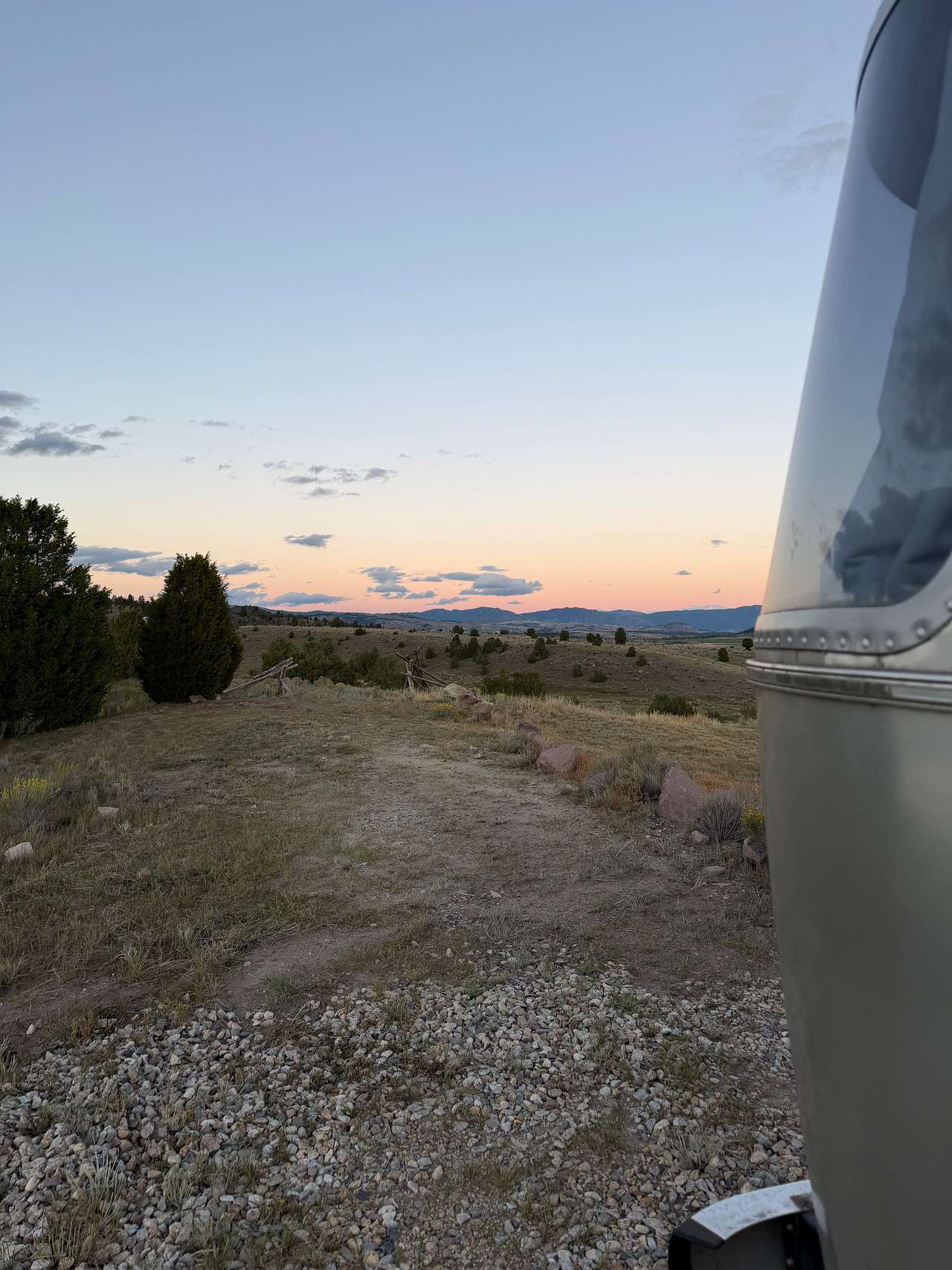 View of sunrise from the site