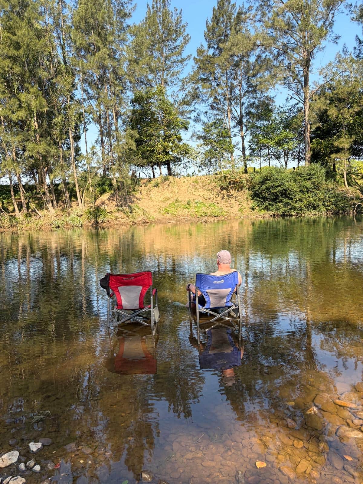 Cooling off in the river 
