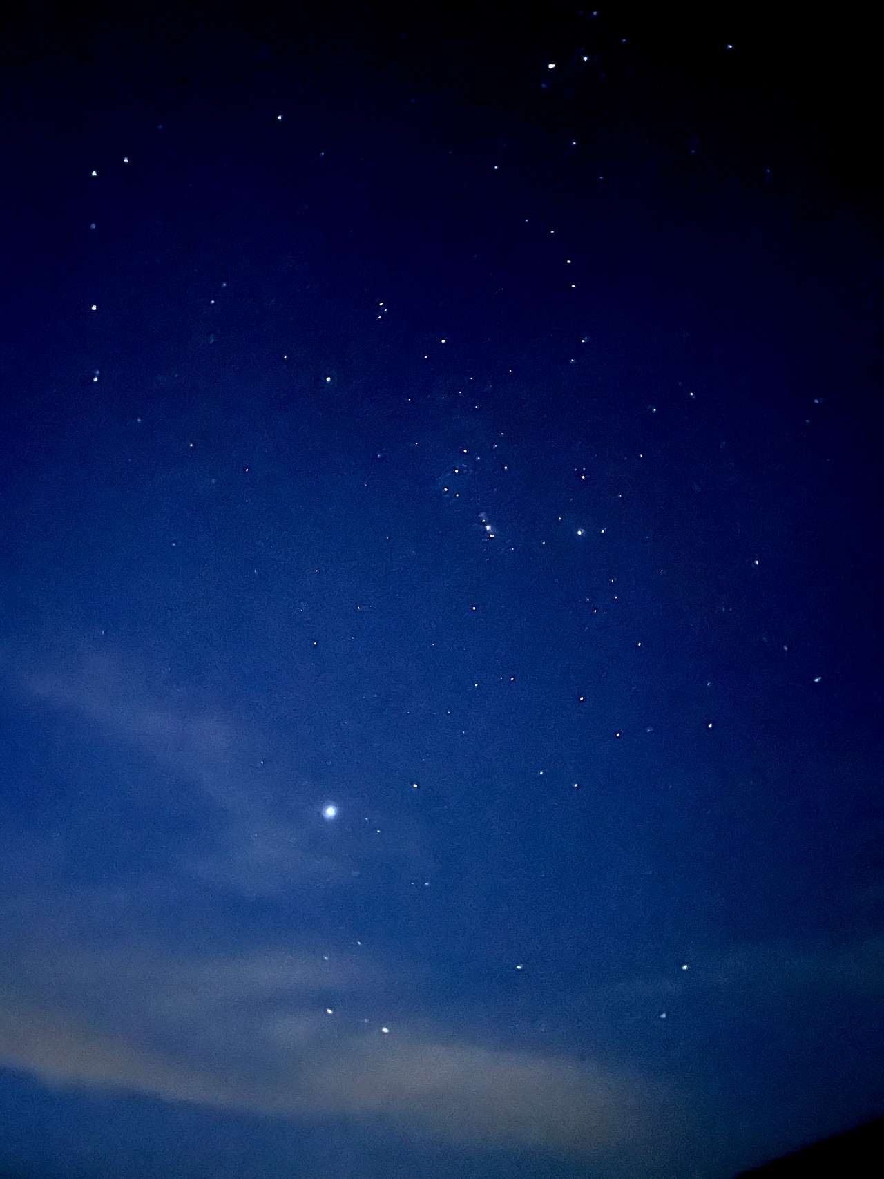 Early morning Night sky