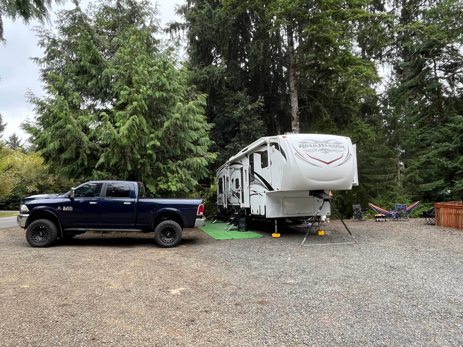 Lots of room for our 36’ toy hauler!