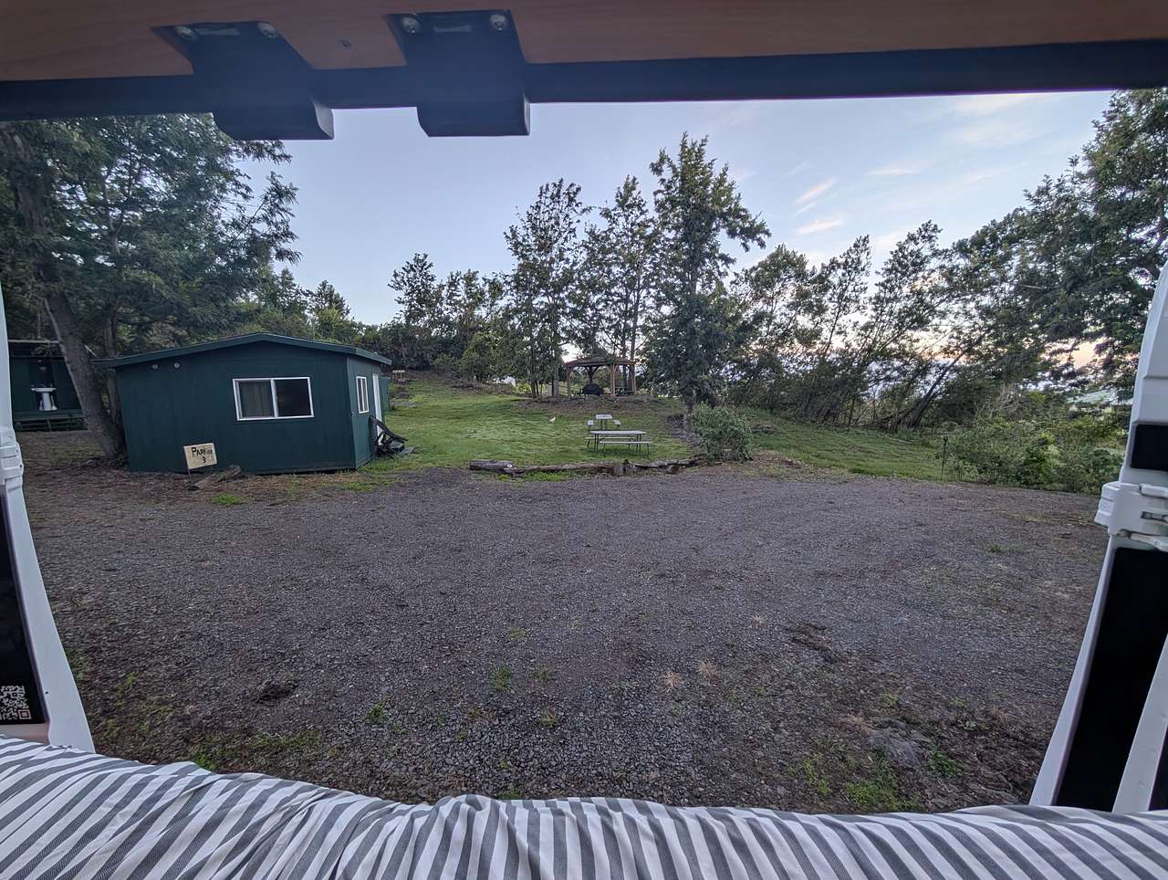 View from our van camp spot
