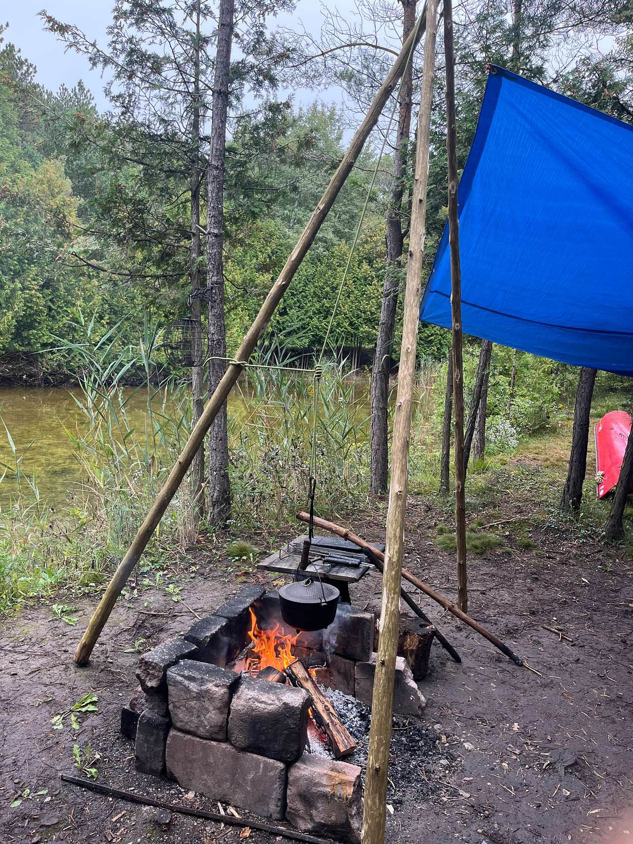 We love tripod cooking