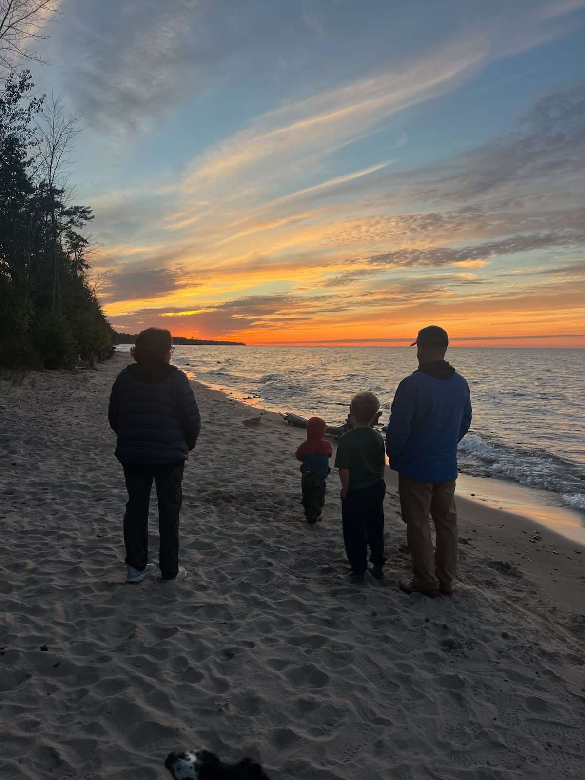 Sunset on the beach