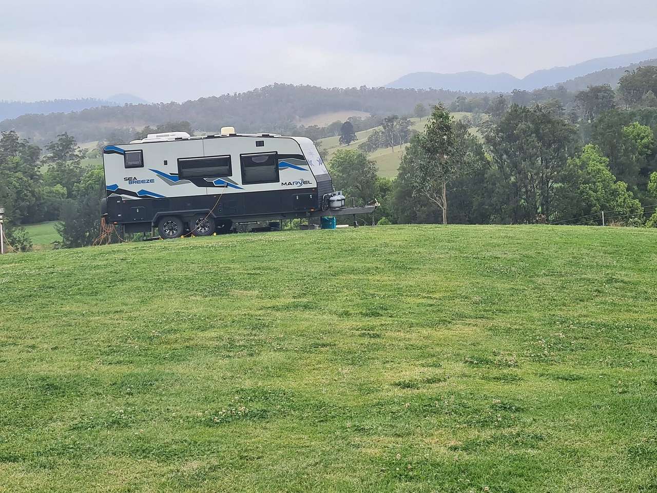 Softest grass we've ever camped on-powered site