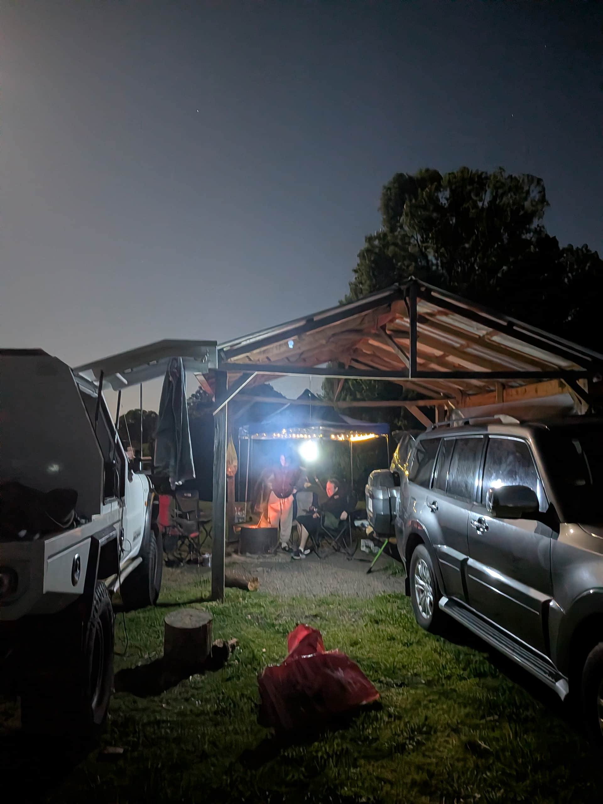 Our camping setup