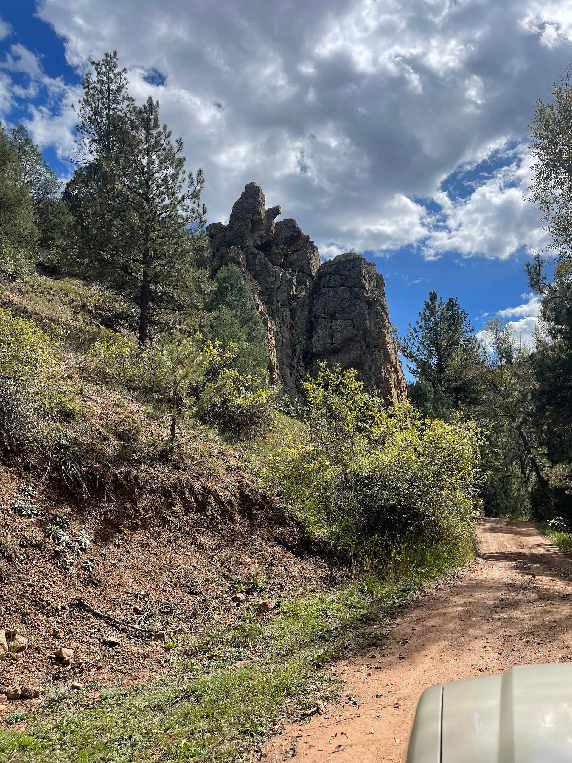 Look at this road next to this rock! I loved it!