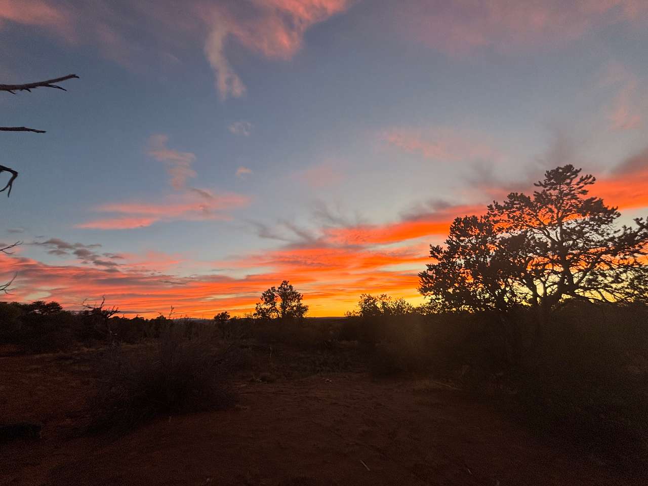 Sunset in camp