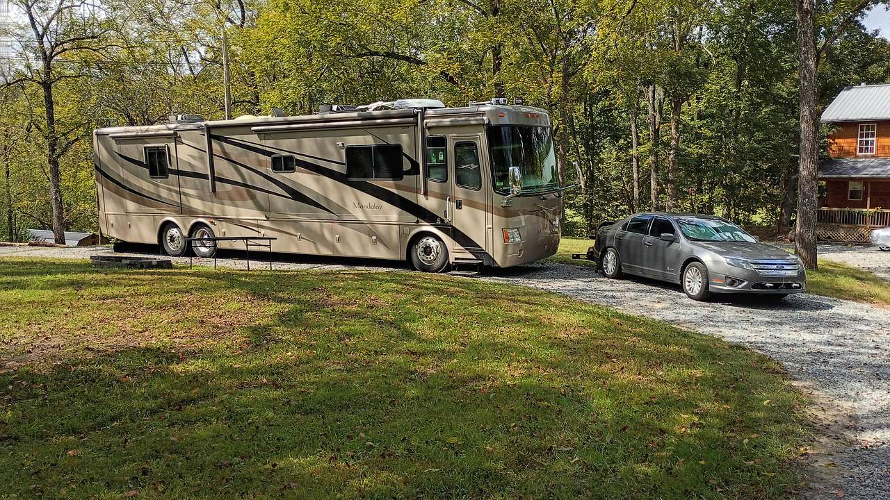 RV site on a Black Walnut Farm