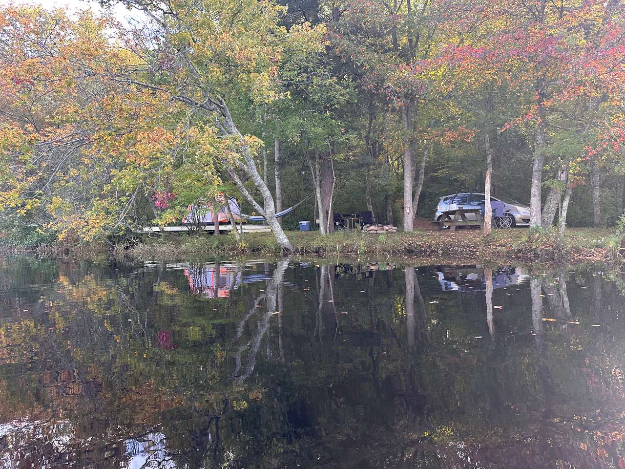 View of the site from my husband's kayak ♥️