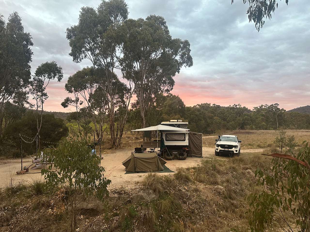 Our setup on the campsite