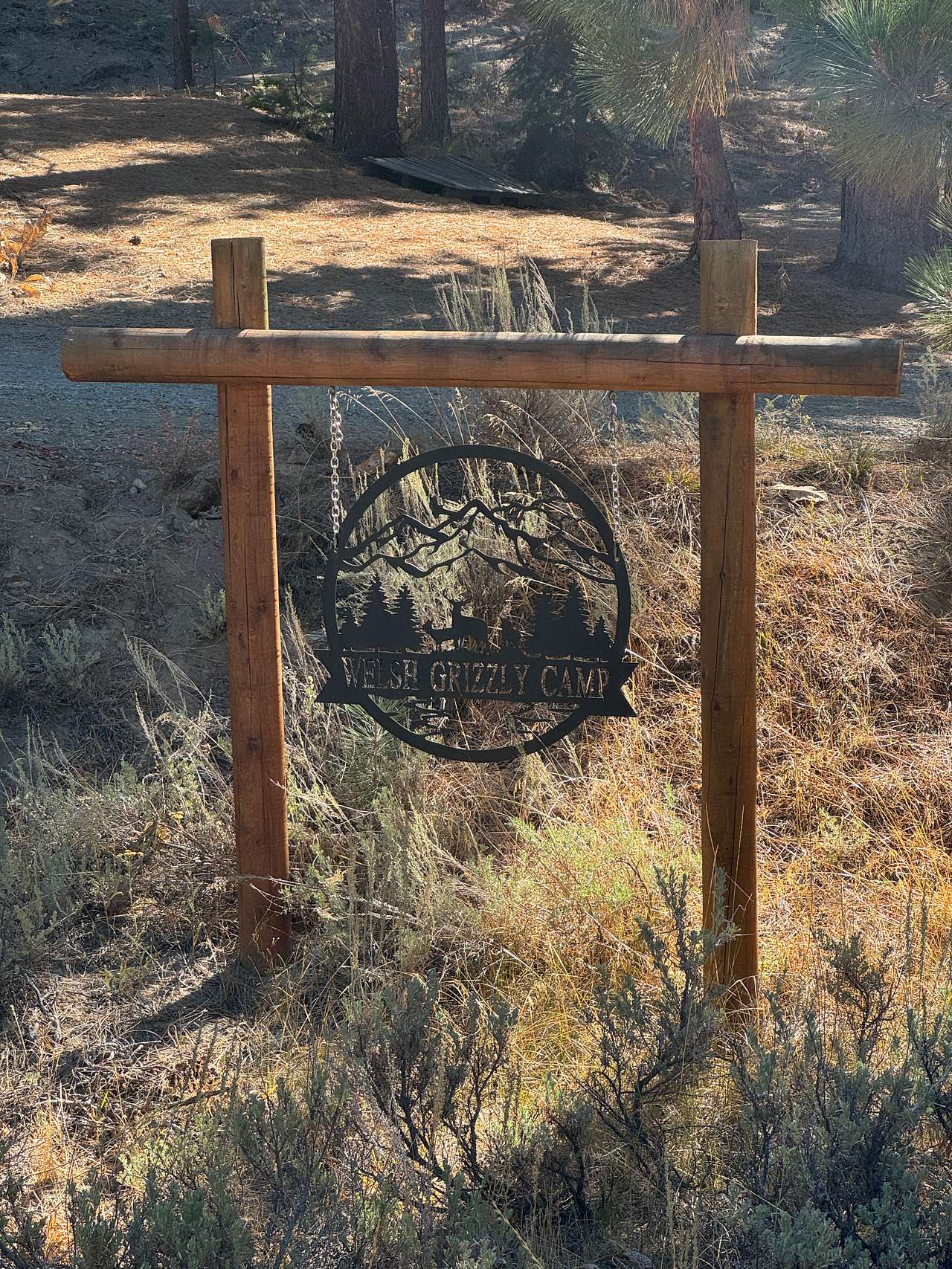 Welcome sign for Welsh Grizzly
