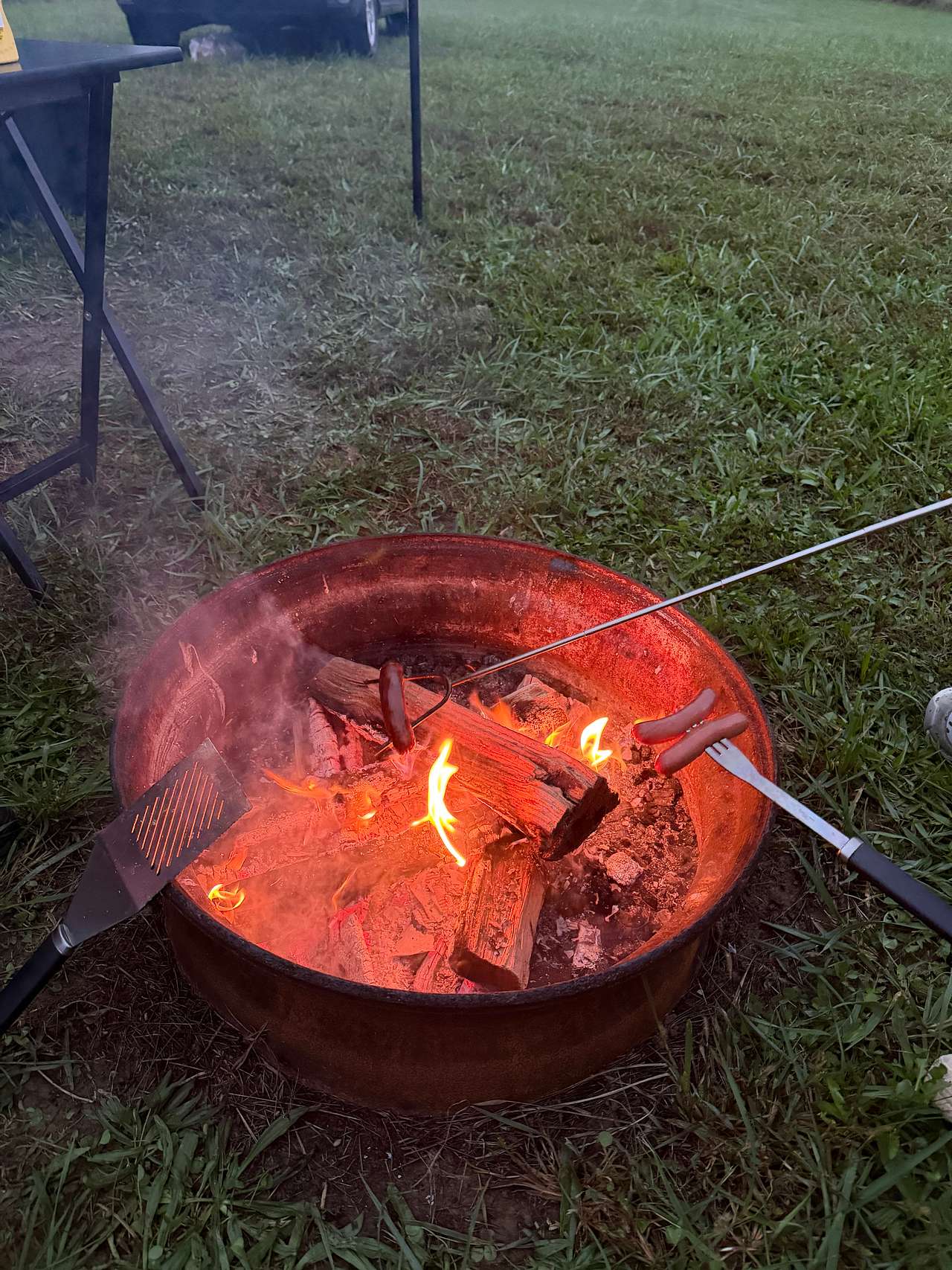 firepit located at the campsite