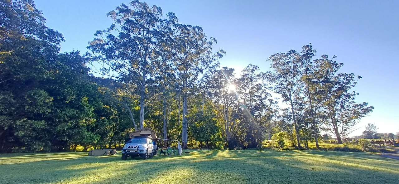 Idyllic camp setting