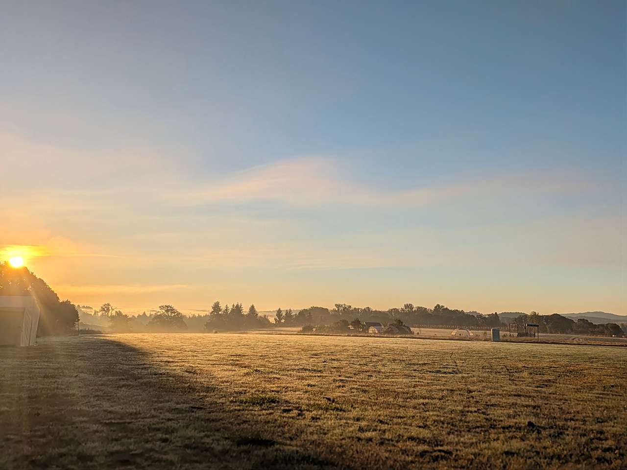 Sunrise on the farm