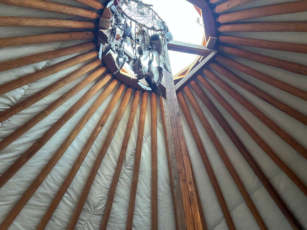 living for a few hours in a yurt was inspiring in the round!