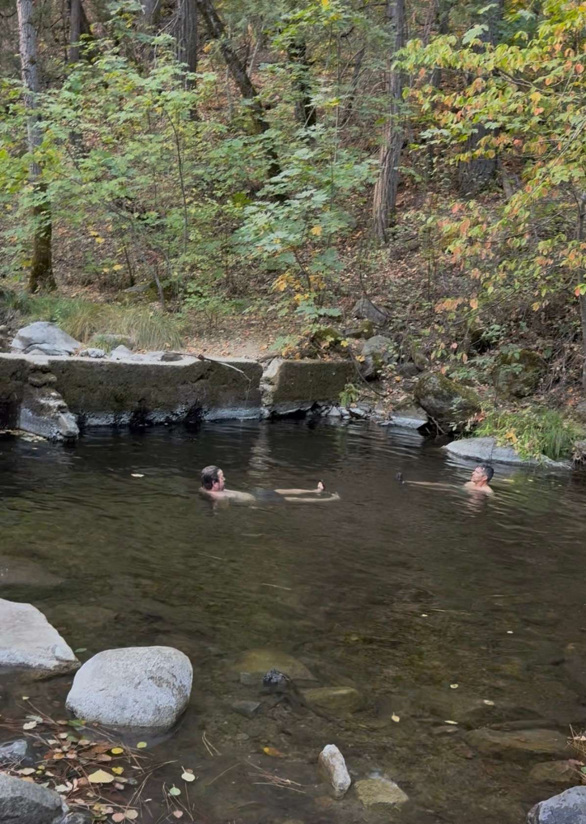 Morning ice baths…