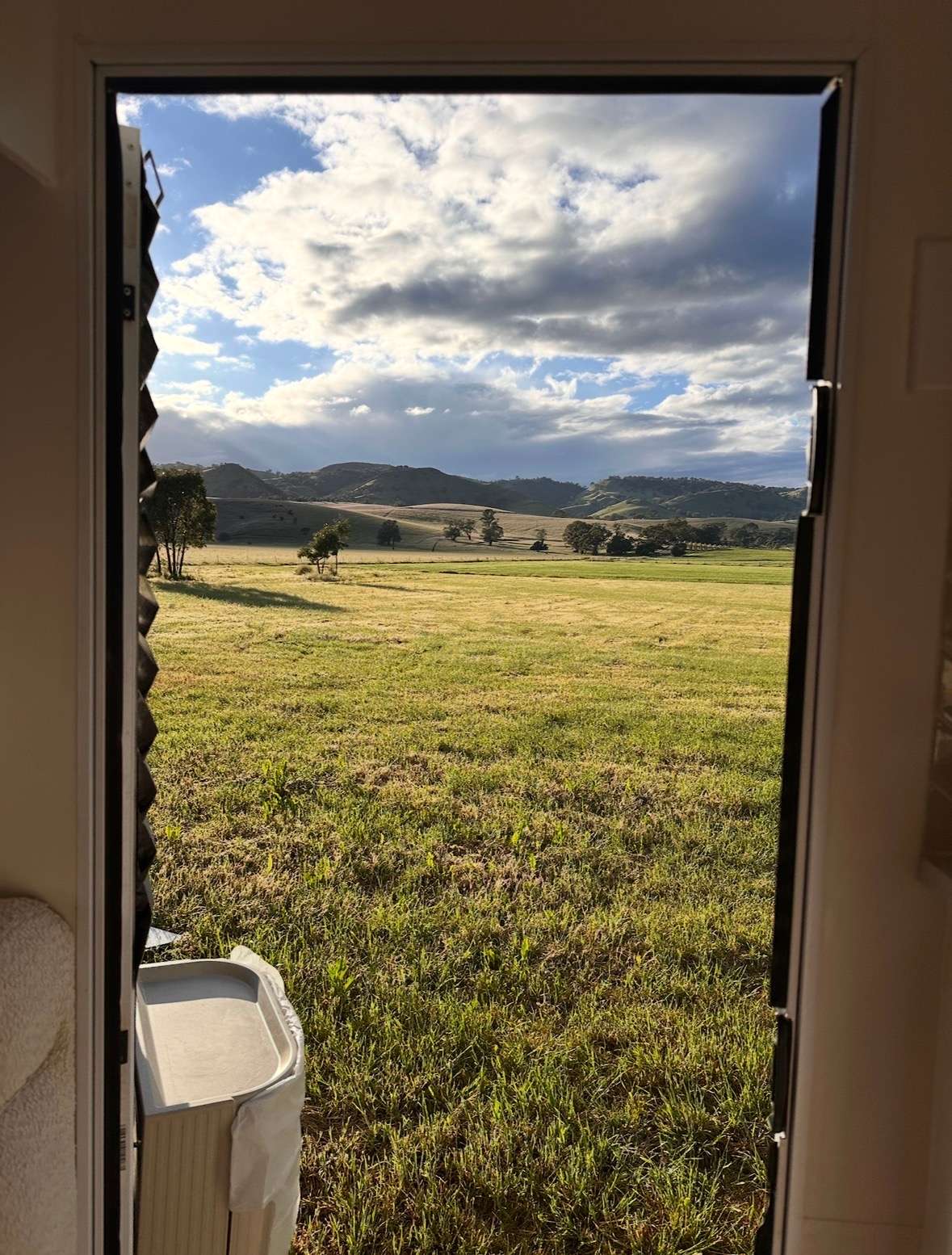 View from the van