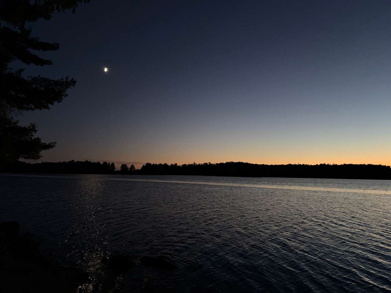 Sunset, moon rise and sunrise :)