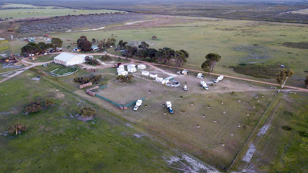 Nambung Station  aerial view