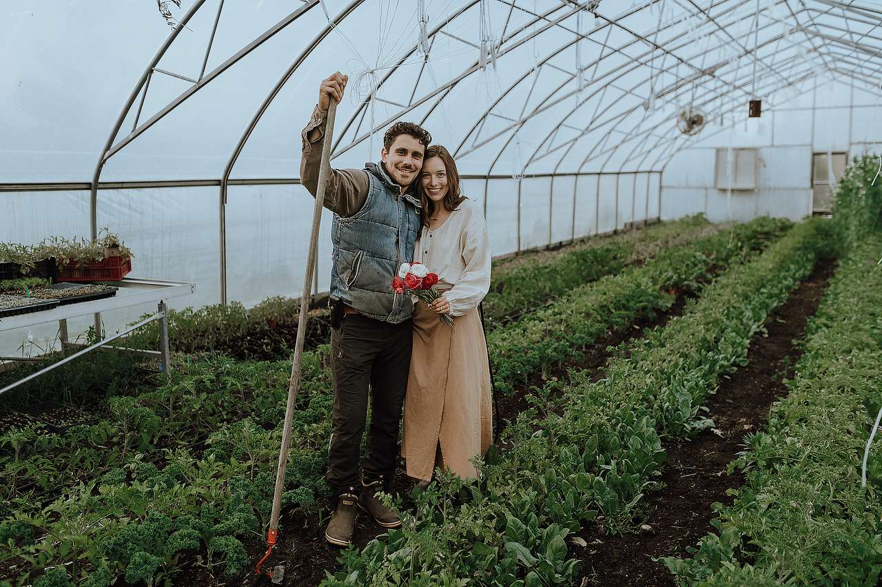 A flower farm near Trent Hills, Ontario