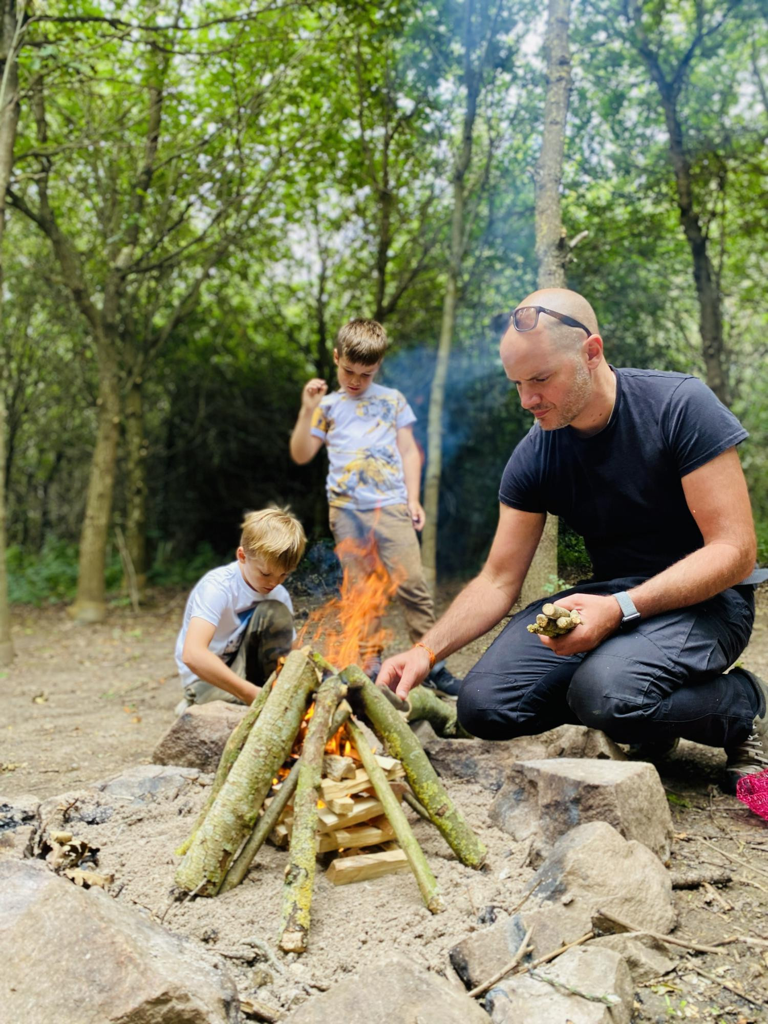 Fire and Stars Woodland Camping