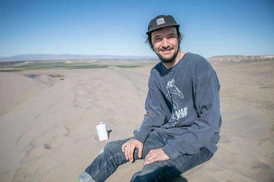 Enjoying the high dune all to ourselves! 