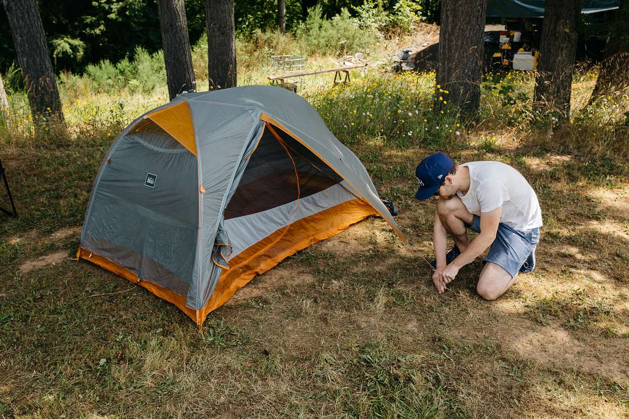 There is plenty of space for multiple tents