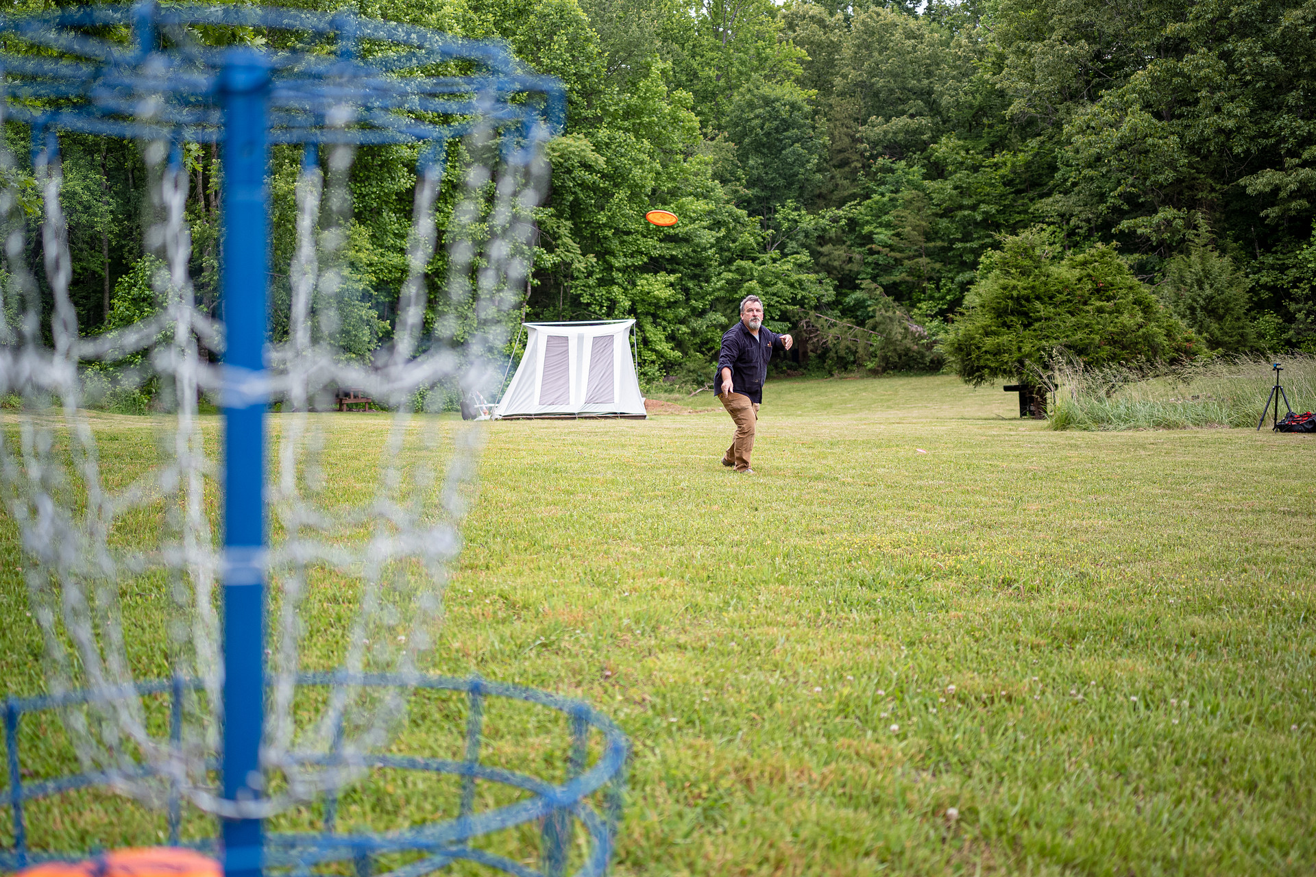 Disc Golfing