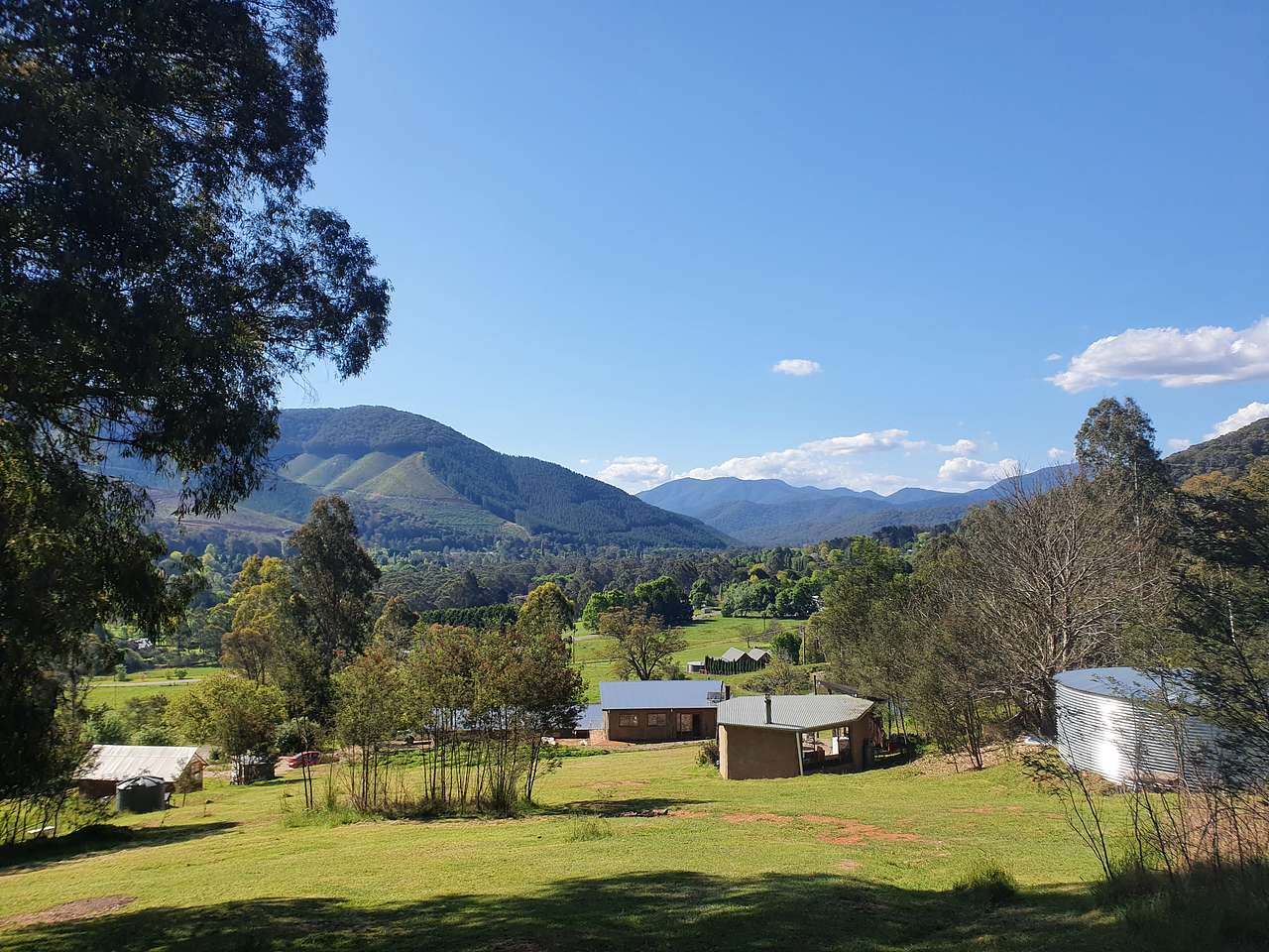 The view from the camping area