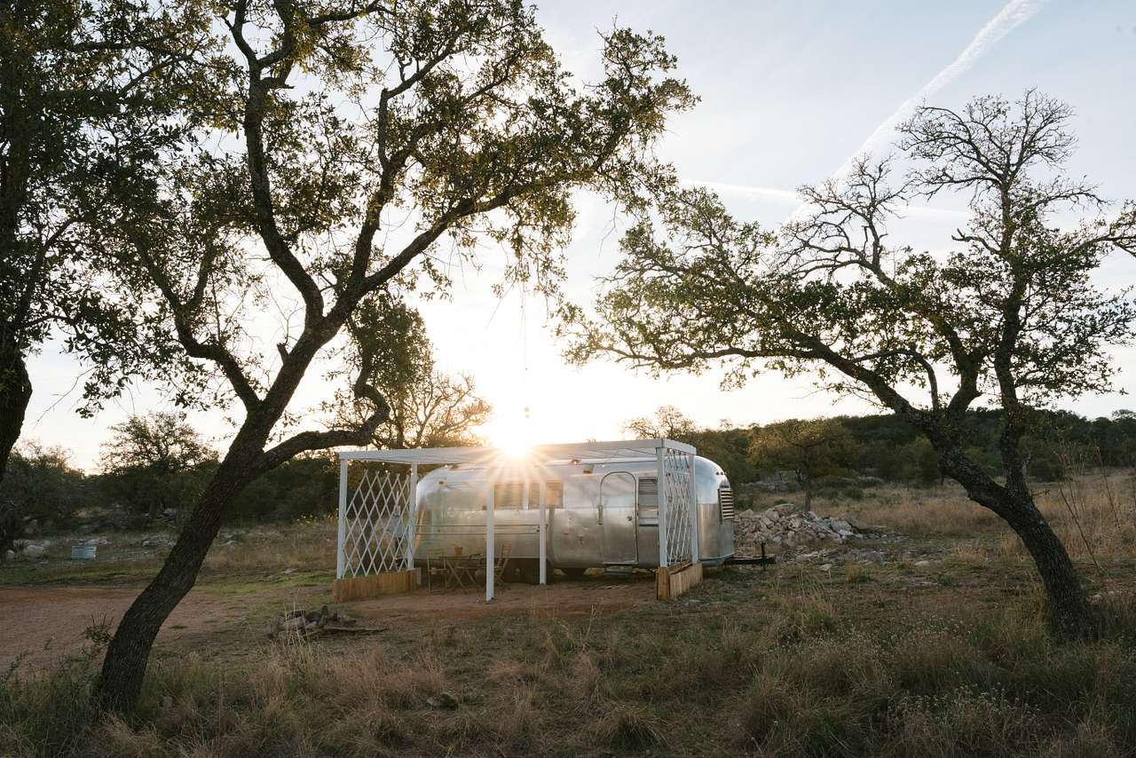 Airstream at sunrise