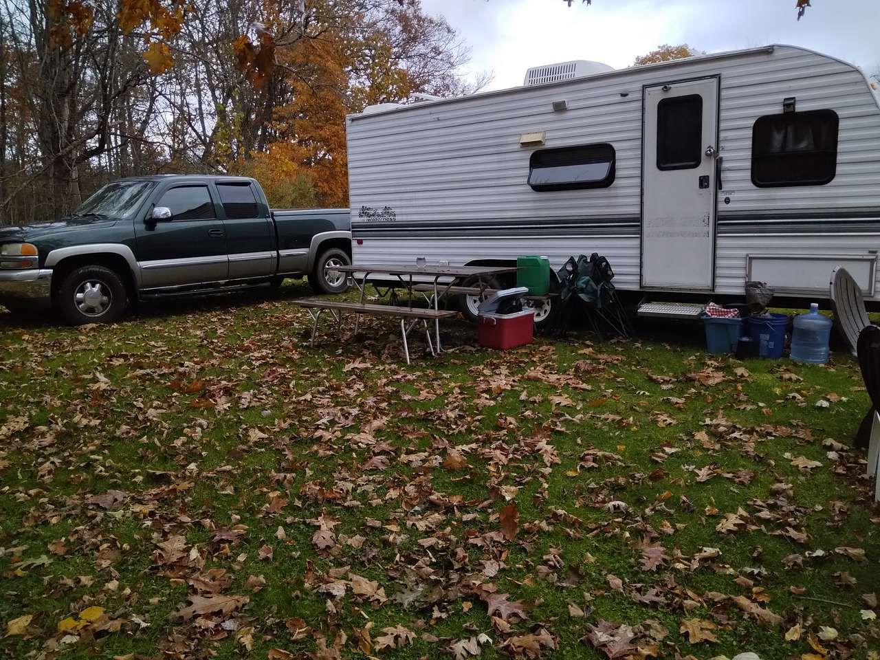 Forest or field camping
