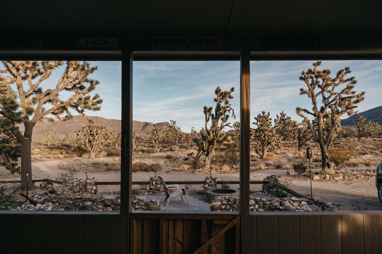 The view from the covered porch is amazing. 
