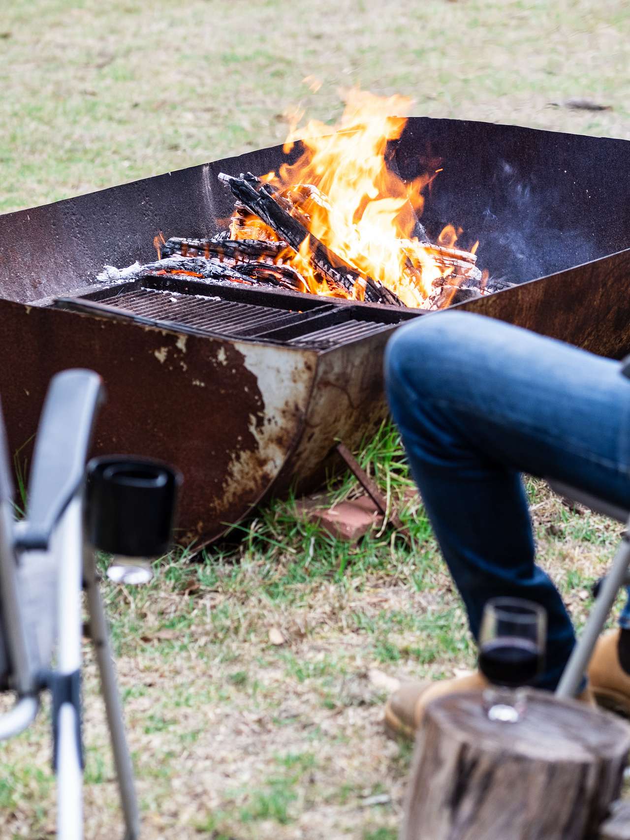 Really good quality fire pit supplied at our site.