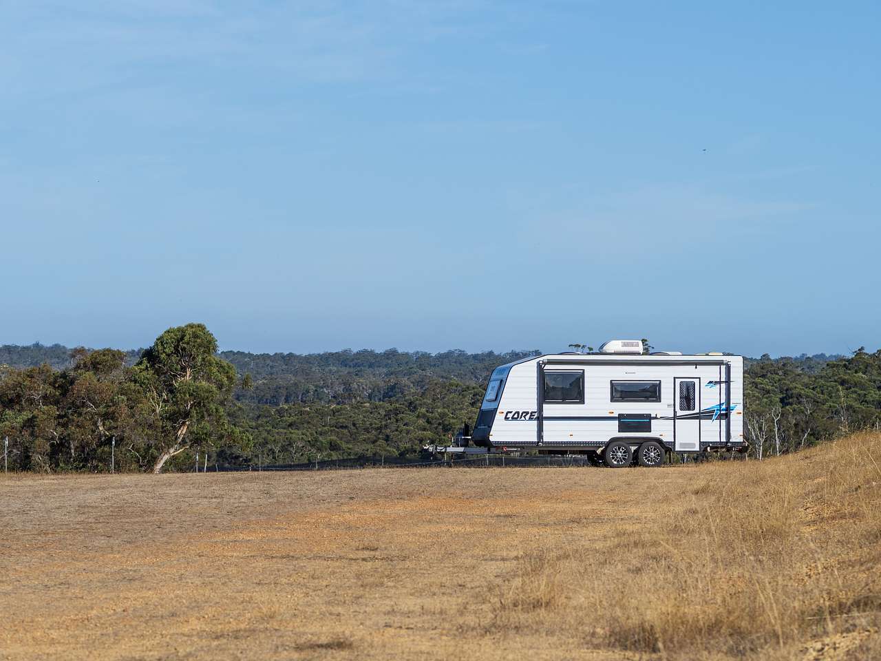 One of the paddock sites, very level and also with nice views