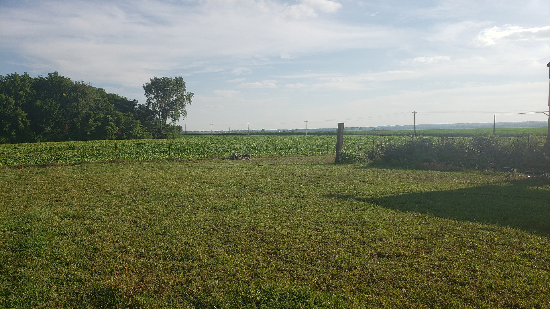 After pulling through the 20 foot wide gate, you will take a short drive through the pasture to your camping spot.