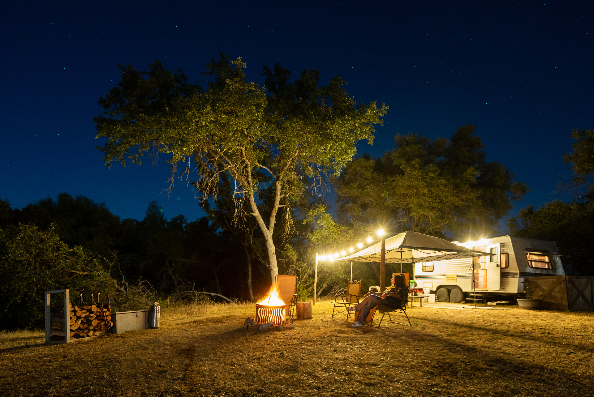 Great night time set up