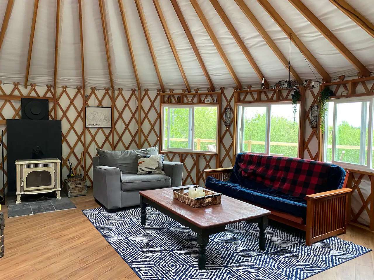 Luxury glamping on Mt. Aggasiz