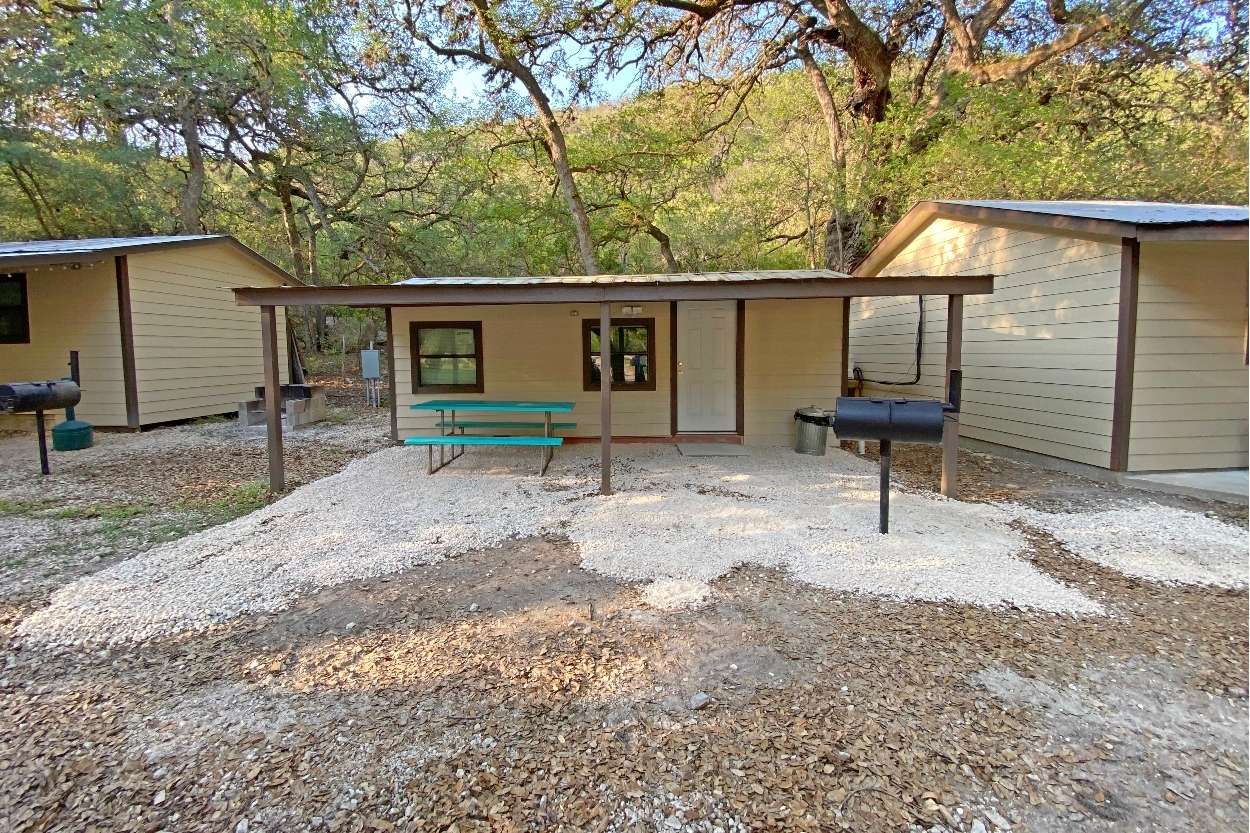 Front view of Cabin 5. This picture doesn't show but there is a small personal pool that is in front of this cabin. 