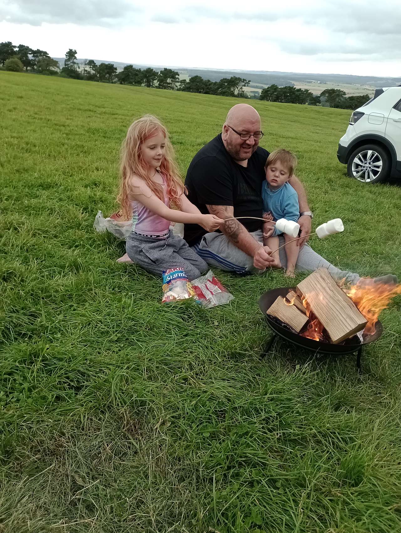 Enjoying family time