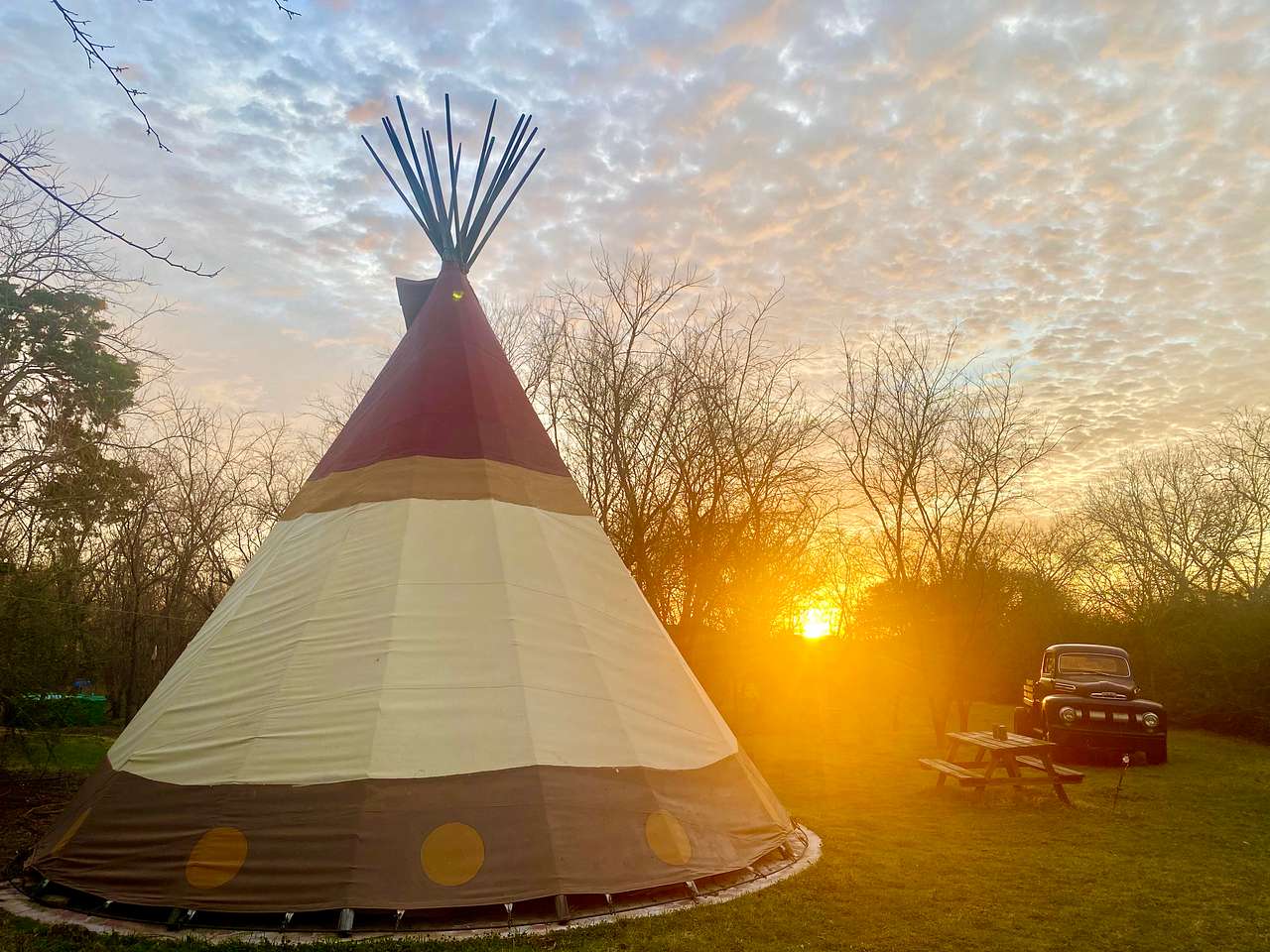 Farm Tipi with Sauna
