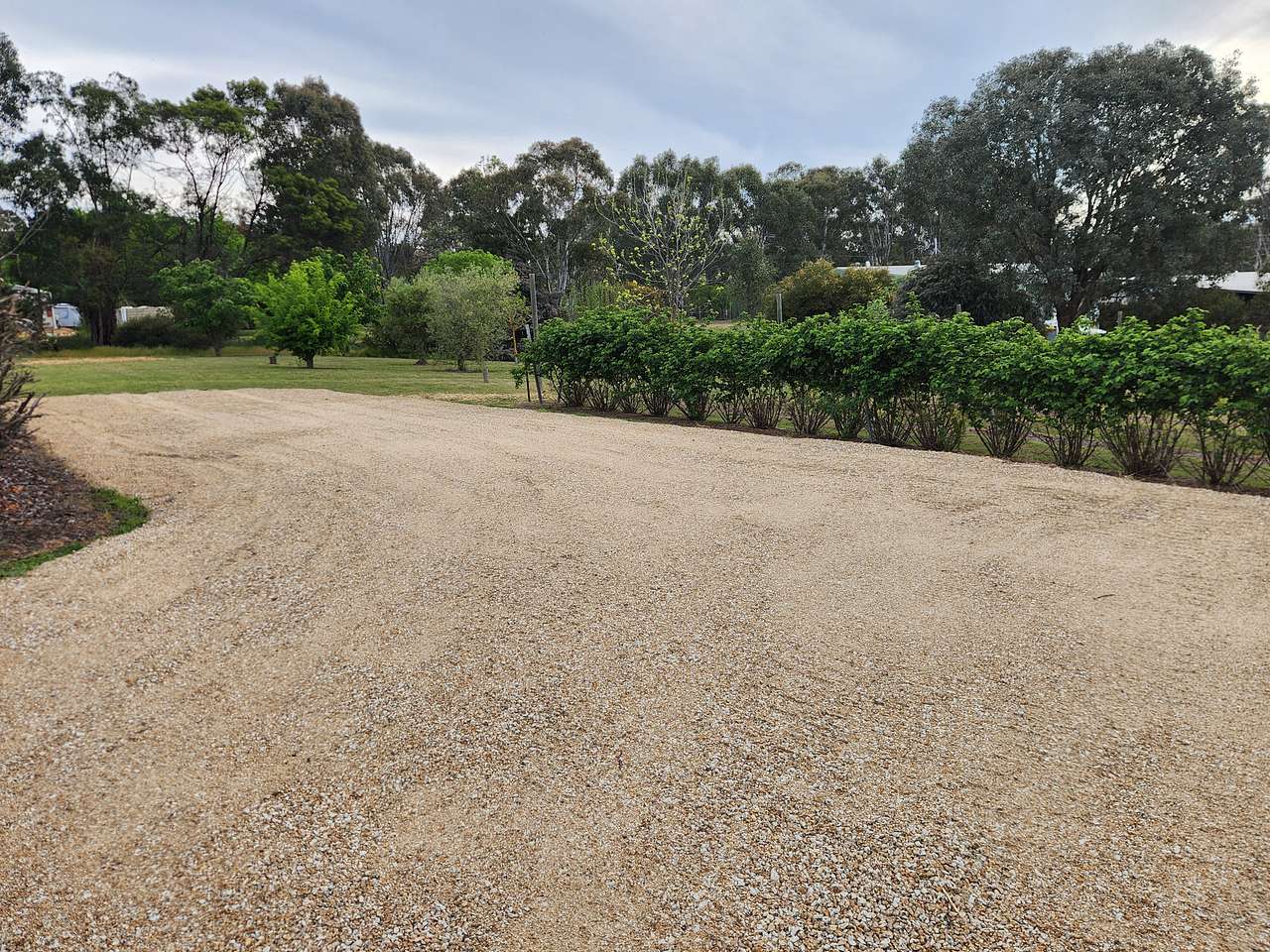 Gravelled site