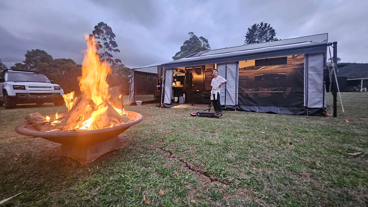 We love open fires at night, and roasting marshmallows.