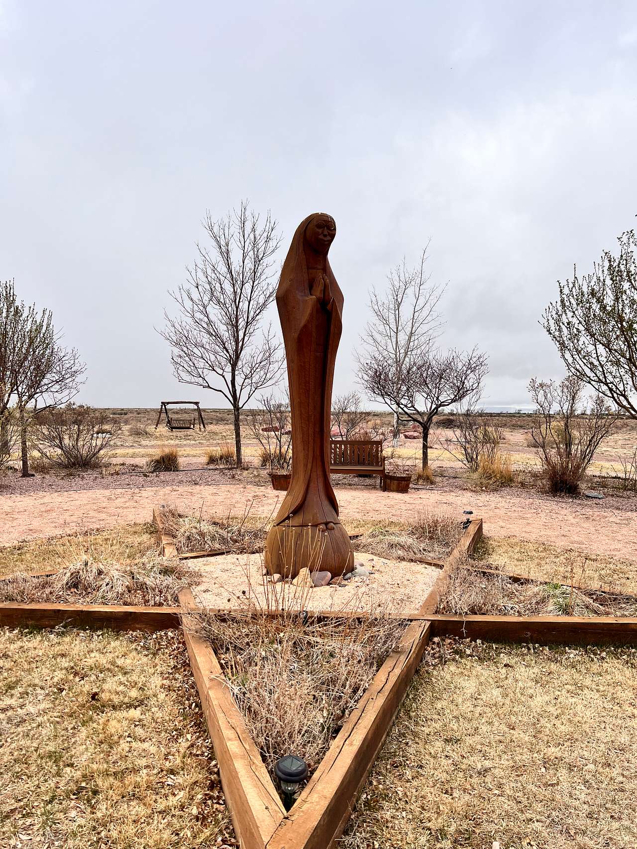 The statue of Mother Mary 