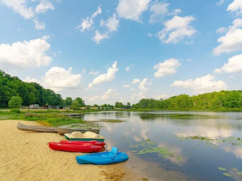 Sun Retreats Gun Lake