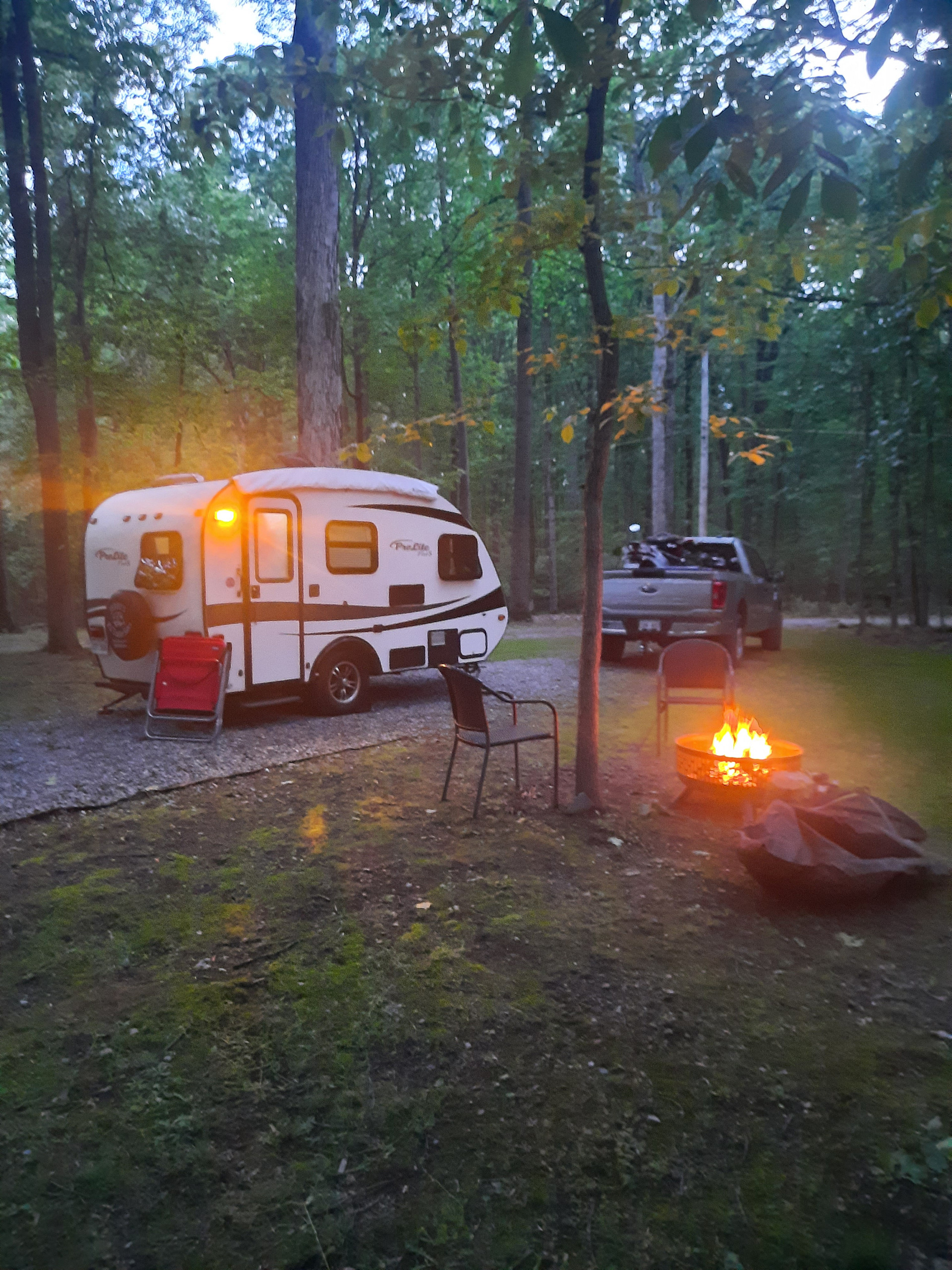 Getting ready to sit by the fire