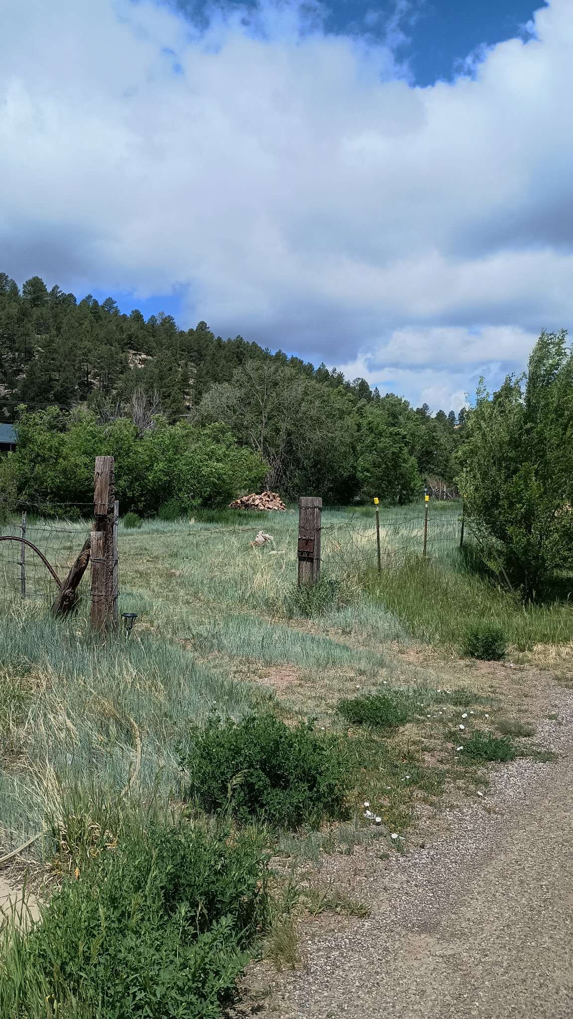 Entrance to land.