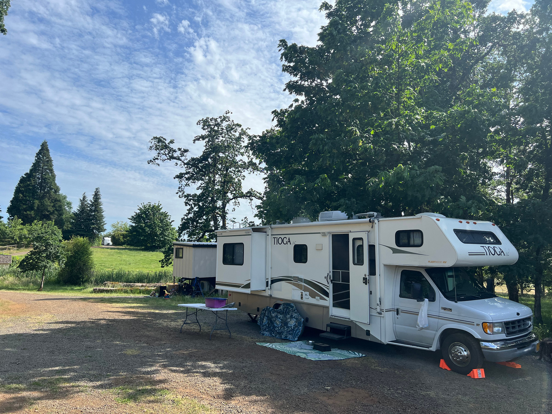 The RV site with hookups
